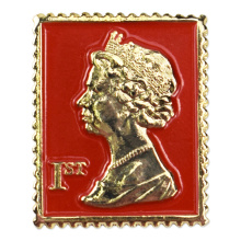 Custom gold plated lapel pins 3D Portrait souvenir engrave badges for souvenir